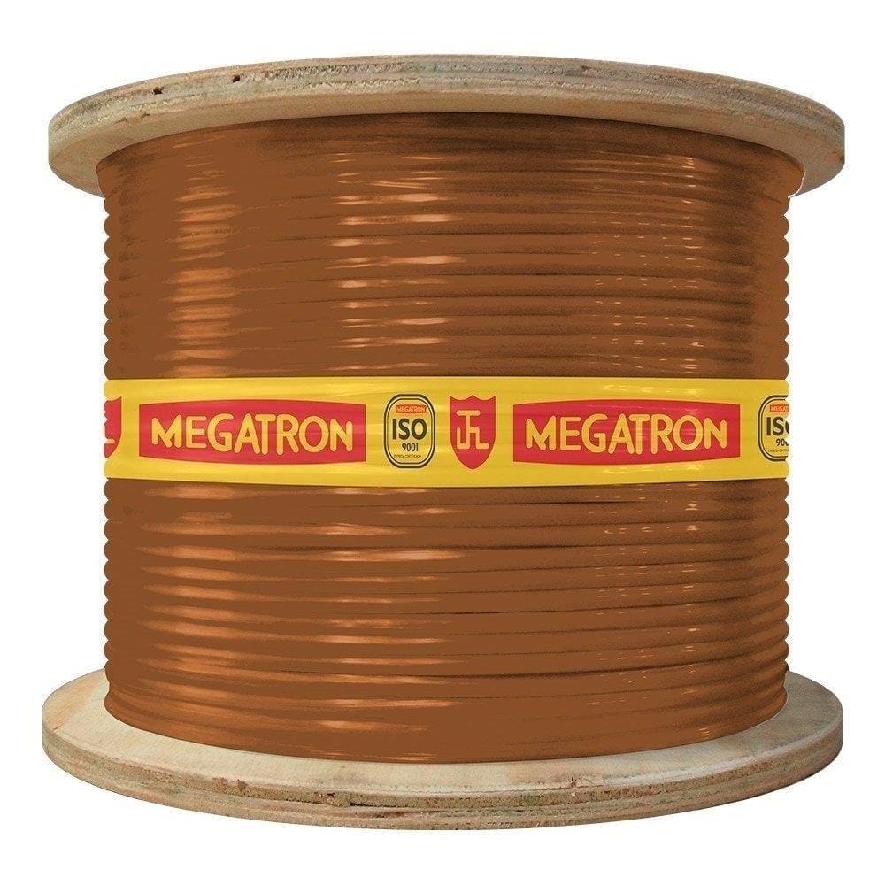 Cordão Megatron 2x1,50mmx500m Bobina 300V Marrom
