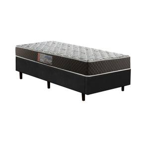 Cama Box Casal Colchão Mola Ensacada Acolchões + Box Suede 68x138x188