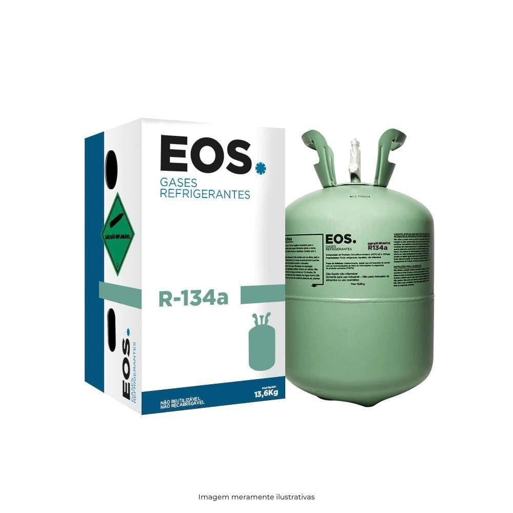 Gás Refrigerante R134a EOS Cilindro de 13,6Kg