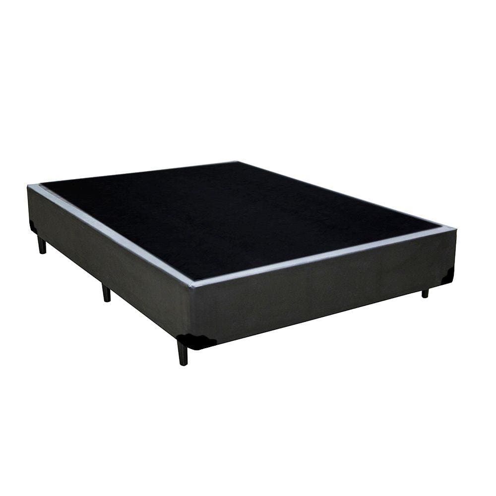 Cama Box Blindado Viúva AColchoes Sintético Cinza 40x128x188