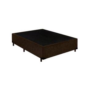 Cama Box Blindado Viúva AColchoes Suede Marrom 40x128x188