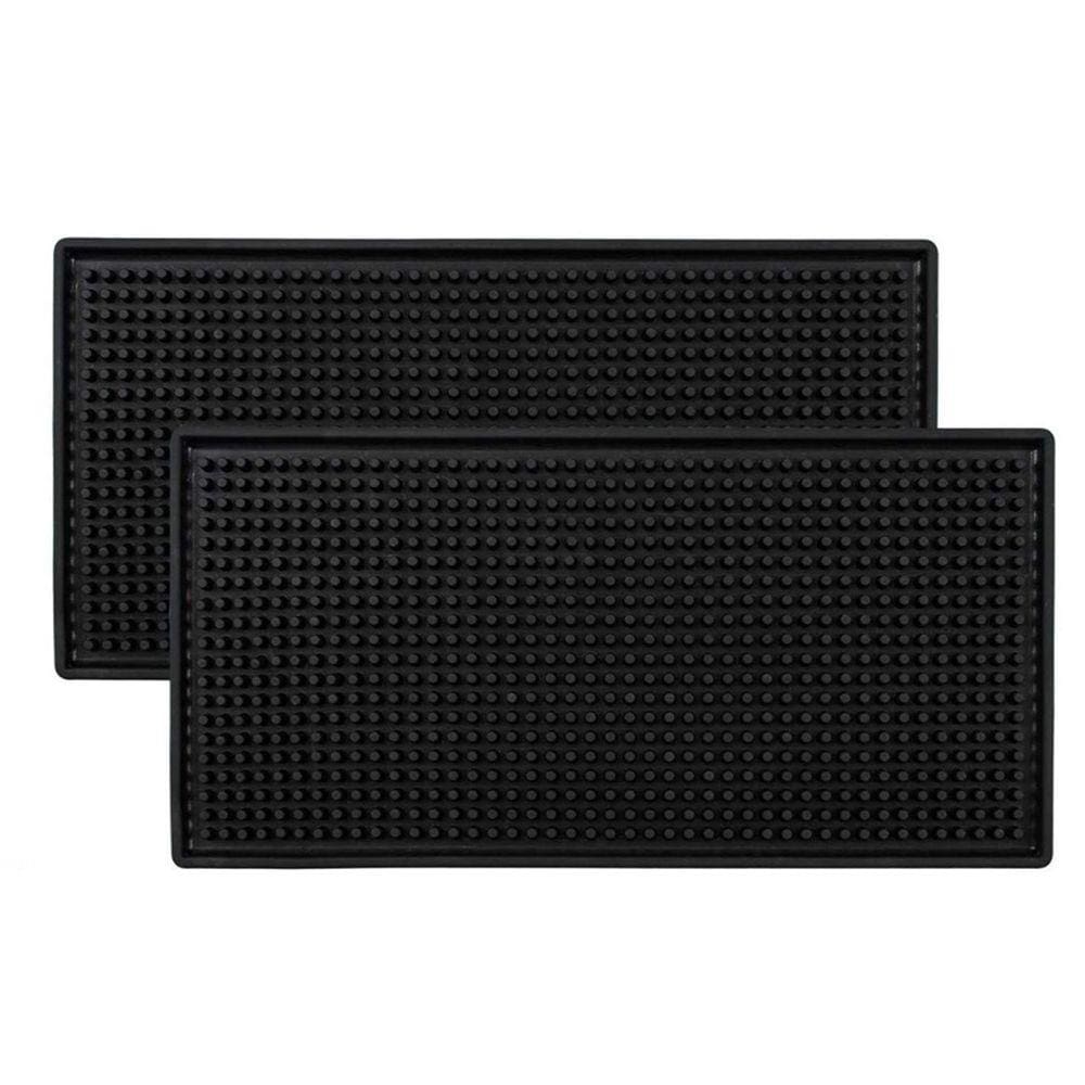 Kit 2 Tapete Escorredor De Taças Copos Vidro Louças Borracha Descanso Peq