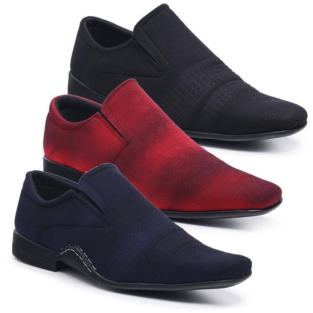Kit com 3 sapatos masculinos anti stress fratelli outlet | Casas Bahia