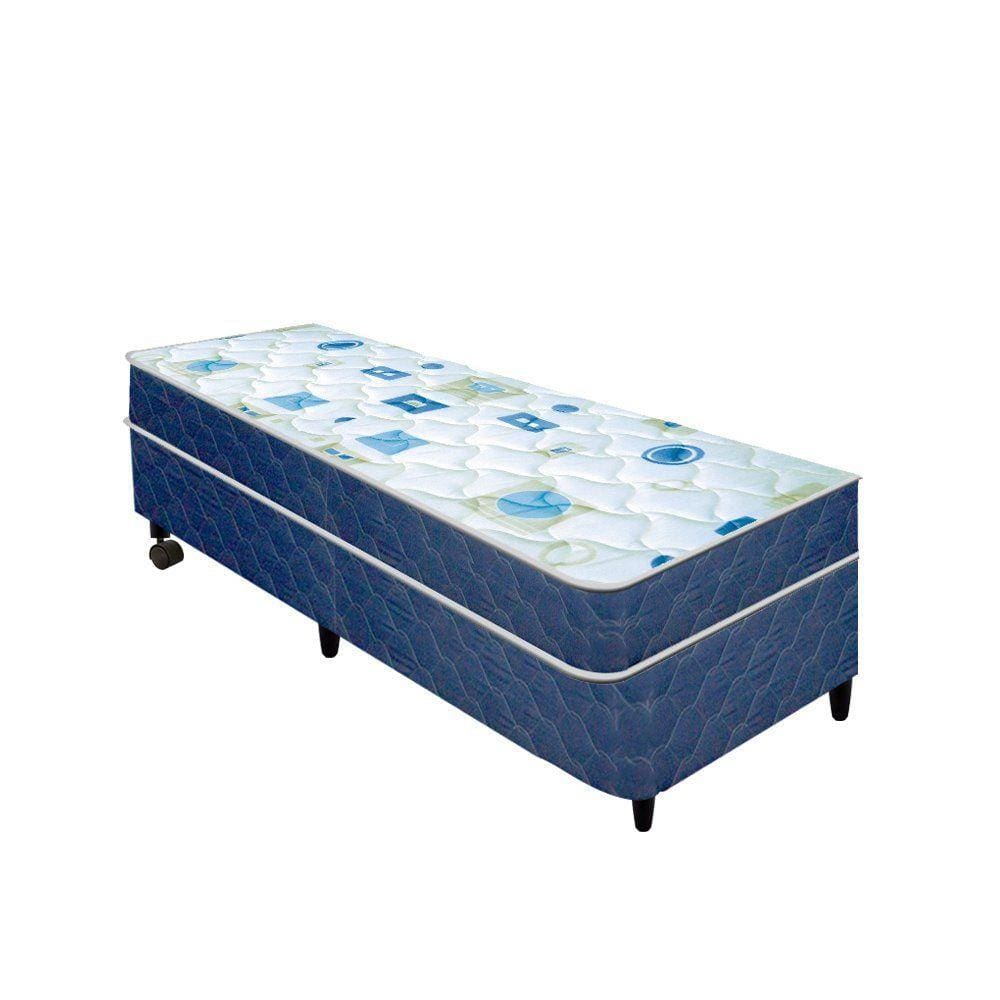 Cama Box + Colchão Netsono Solteiro Double Face D28 88x188x45cm