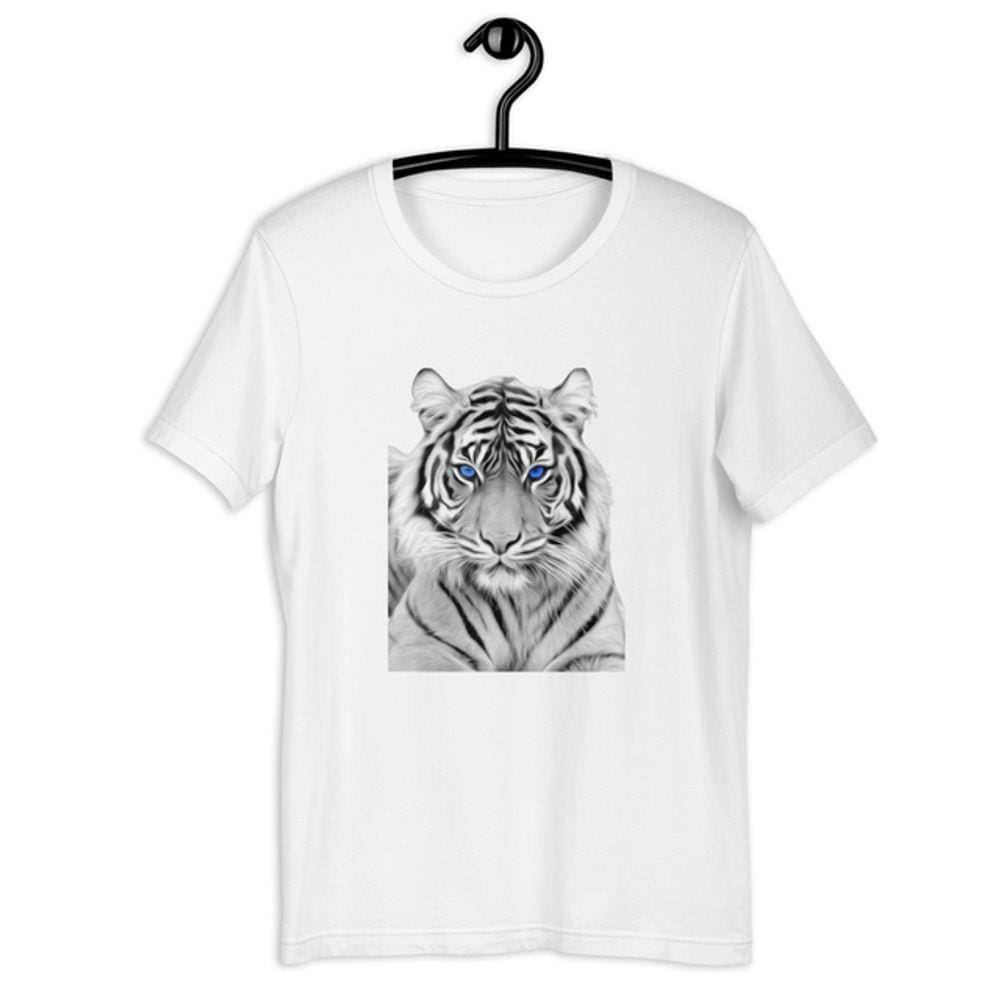 Camiseta Masculina - Tigre Olhar Azul