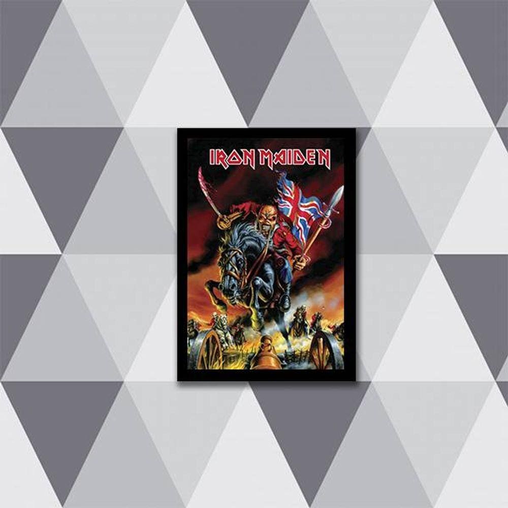 Quadro Banda Iron Maiden Eddie 24x18cm