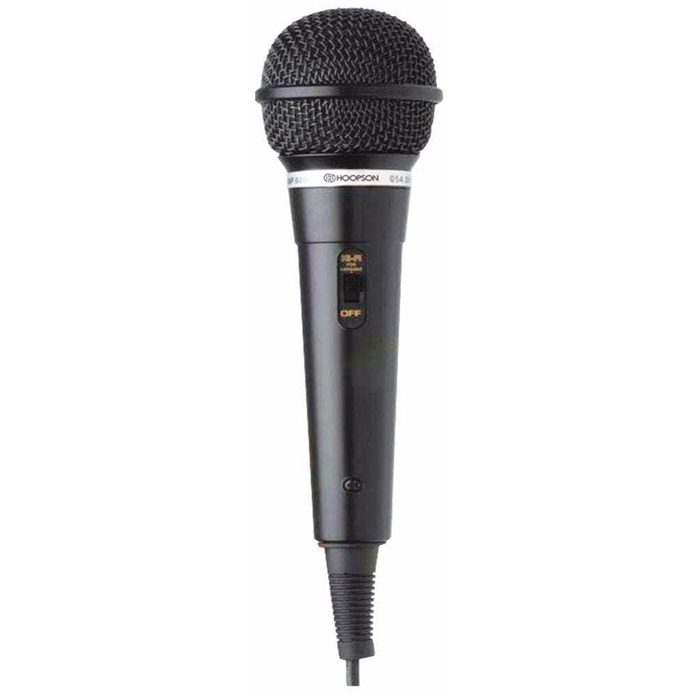 Microfone Dynamic Profissional P10 Hoopson Mic-002 Preto 3m