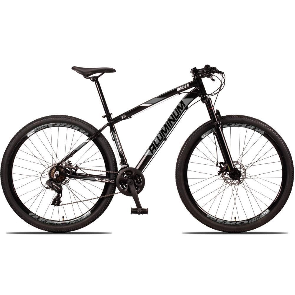 Bicicleta Raider Z3x Disc H Aro 29 Susp. Dianteira 24 Marchas - Cinza/preto
