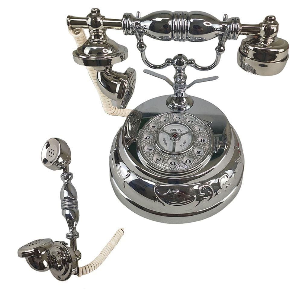 Telefone Mesa Vintage Fixo Retro Classico Viva Voz Decoraçao Classico Casa Colecionador