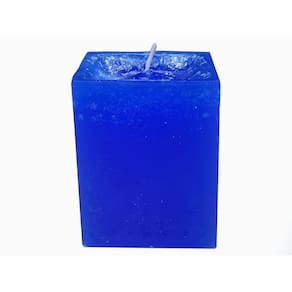 Vela Decorativa Na Cor Azul Enfeite De Natal Decore Sua Casa