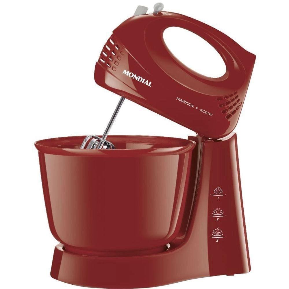 Batedeira Prática 127 volts 400W Vermelha B-44R - Mondial