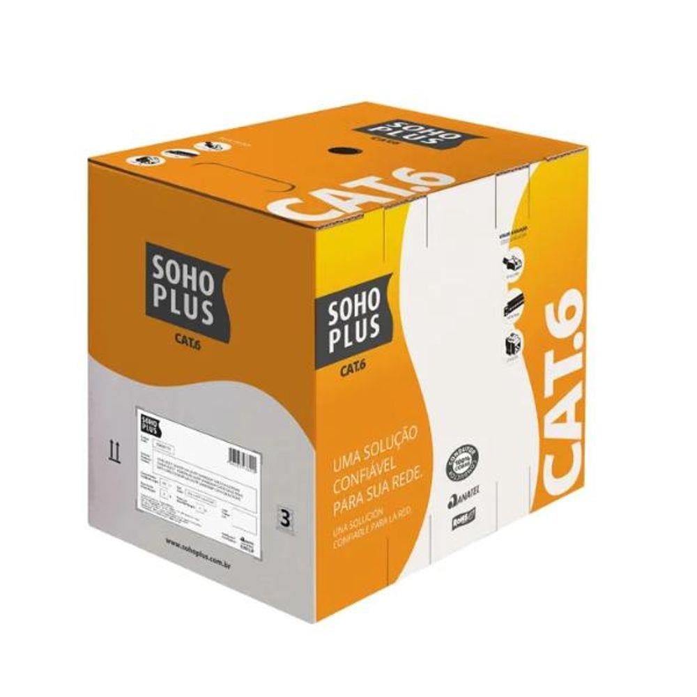 Cabo de rede cat6e cmx soho 305m azul, furukawa FURUKAWA