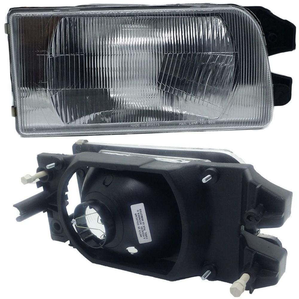 Farol Vidro Gol Quadrado Parati Voyage 91 A 95 Saveiro Até 97 Encaixe Cibie Rdc Inov