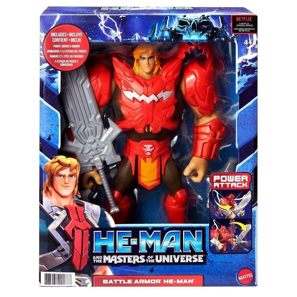 Masters Universe Boneco He-Man com Espada e Armadura Hbl84