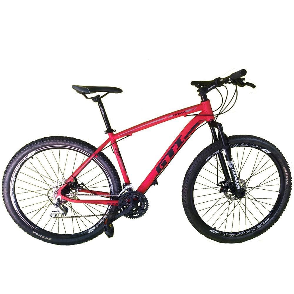 Bicicleta Aro 29 Gti Roma 24v Freio a Disco Garfo Com Suspensão Mtb 29 Alumínio - Vermelho