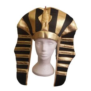 Chapéu Faraó Egípcio Turbante Dourado Adulto