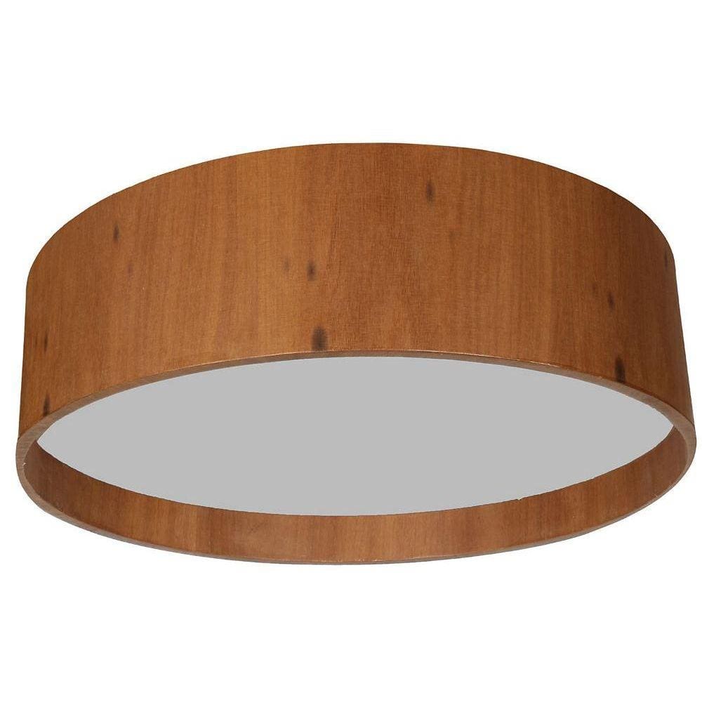 Plafon Wood Quadrado 40cm 4X E27 Malaga