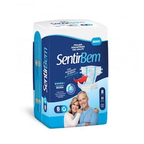 Fralda Uso Adulto Pacote 7Un Tamanho Xg Kit Com 05 Pacotes