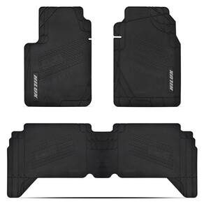Tapete Borracha 3 Peças Preto Toyota Hilux Cabine Dupla 2022