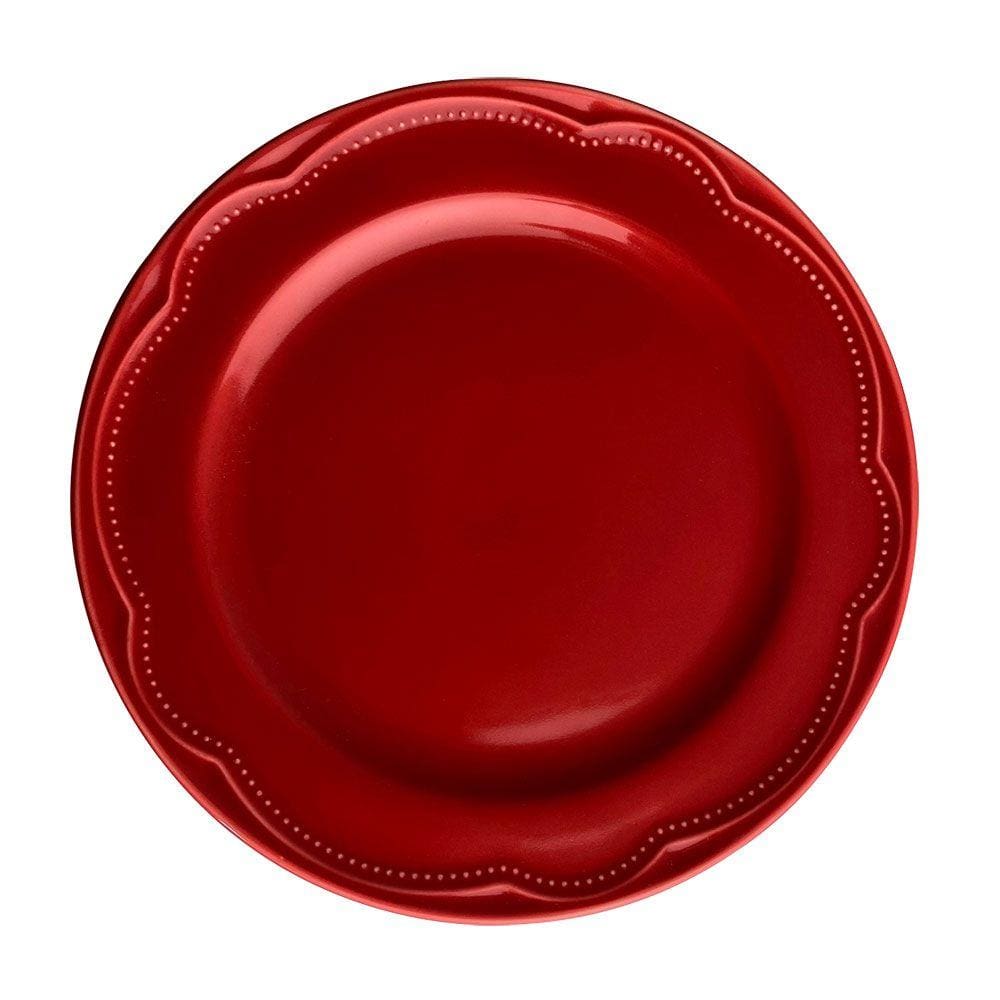 Prato Raso Porcelana Vermelho Cottage Germer
