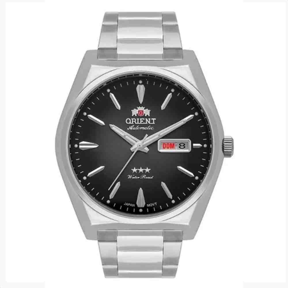 Relogio Orient Automático Prateado F49ss013 P1SX