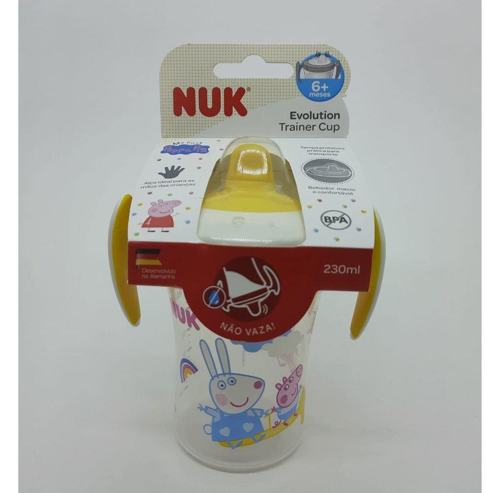 Copo Evolution Trainer 230ml +6m Peppa Nuk