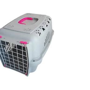Caixa Transporte Falcon Neon Aço Para Cães E Gatos N.3 Pink