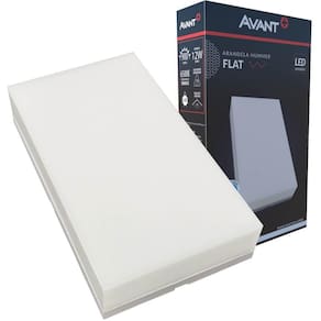 Arandela De Parede Externa Led 12W 6500K Hummer Flat Avant