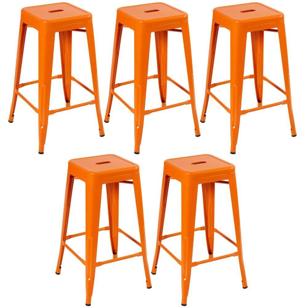 KIT - 5 x banquetas altas Iron Tolix - 76 cm -