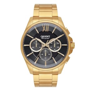 Relógio Dourado Orient Masculino Mgssc043 G3kx