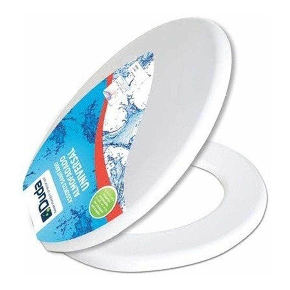 Assento Sanitário Almofadado Oval Duda Branco