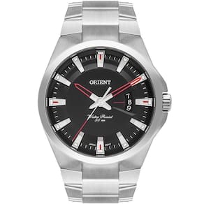 Relógio Orient Masculino Analógico Prata Preto Mbss1404 P1sx