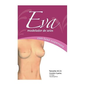 Modelador De Seios Com Faixa Suspensora 3 Pares Eva 44/G