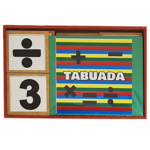 Brinquedo Pedagógico Educativo Tabuada Fácil Infantil Jogo