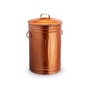 Lixeira Rose Gold 100 Litros Lata De Lixo Americana Cobre