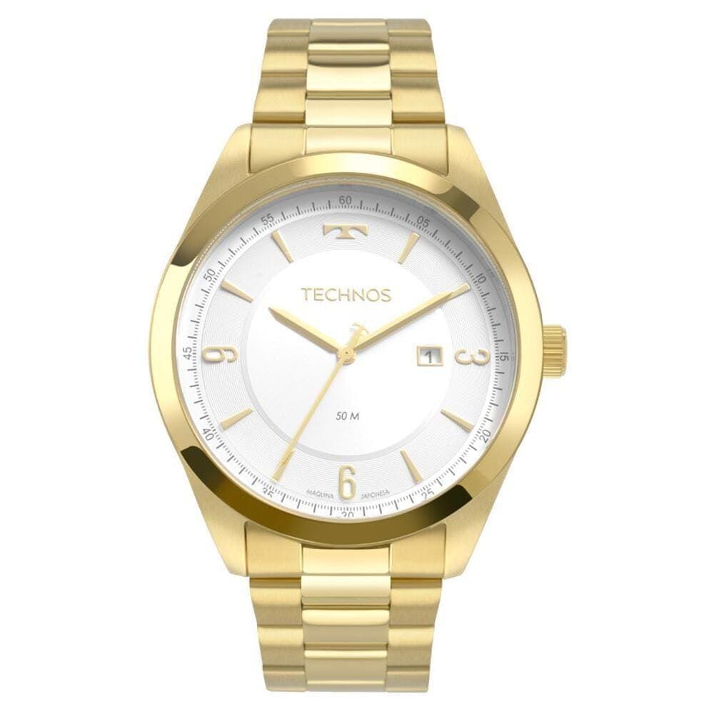 Relógio Masculino Technos Classic Steel Dourado 2117Lbrs/4K