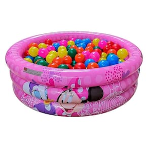 Piscina De Bolinhas Menina Infantil Inflavel + 50 Bolinhas