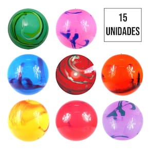Bola de Vinil Colorida Sortida - 14 Polegadas - 15 Unidades