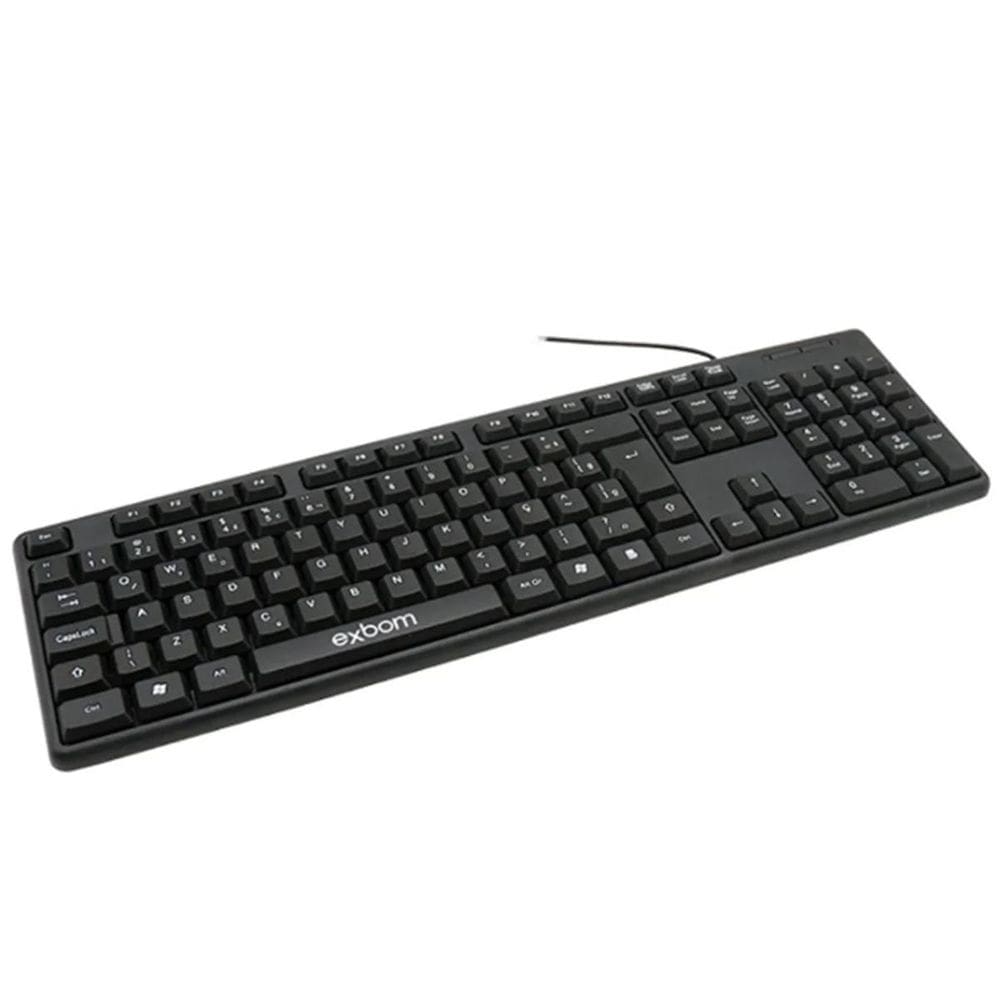 Teclado Homeoffice/Escritório Usb ABNT2 Standard Exbom BK103