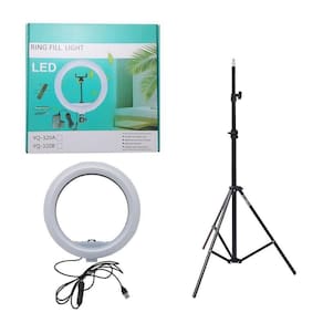 Ring Fill Light Led Iluminador 12 30Cm Suporte Usb YQ-320B