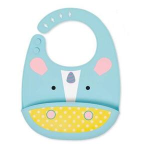 Babador Skip Hop Zoo Fold Go Silicone Bib Unicórnio