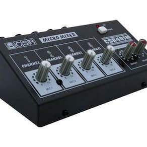 Mini Mesa De Som 4 Canais Volume A Bateria Mm 401M Csr