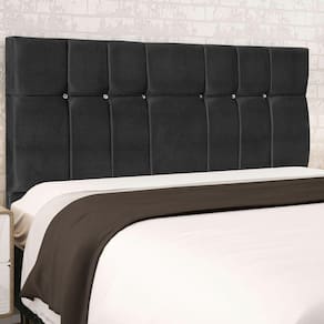 Cabeceira Casal King Jbe Opala 195cm Preto Cama Box 193cm