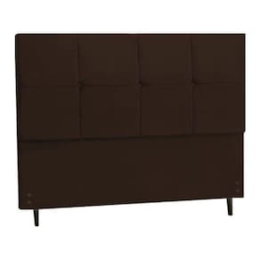 Cabeceira Casal King Jbe Paris 195cm Marrom Cama Box 193cm