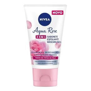 Sabonete Liquido Facial Nívea Argila Aqua Rose 3 Em 1 150ml