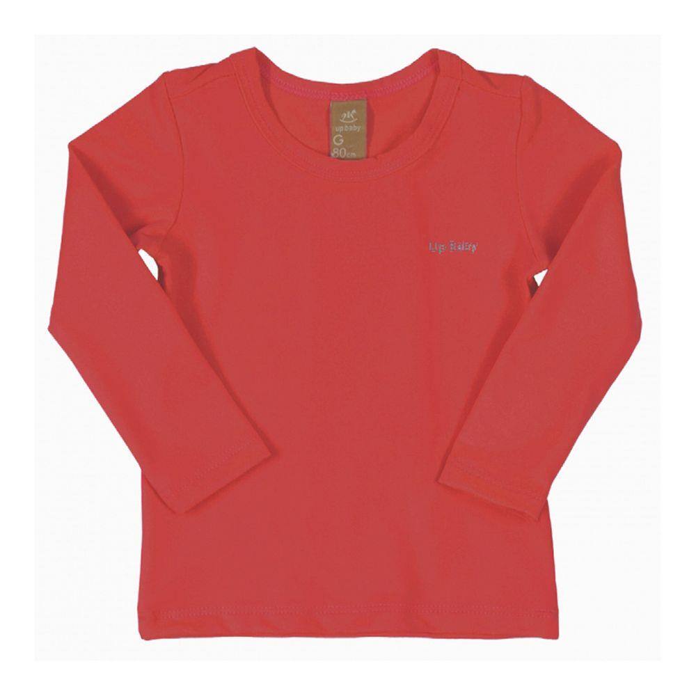 Camiseta Praia Infantil Vermelho Tomate Up Baby