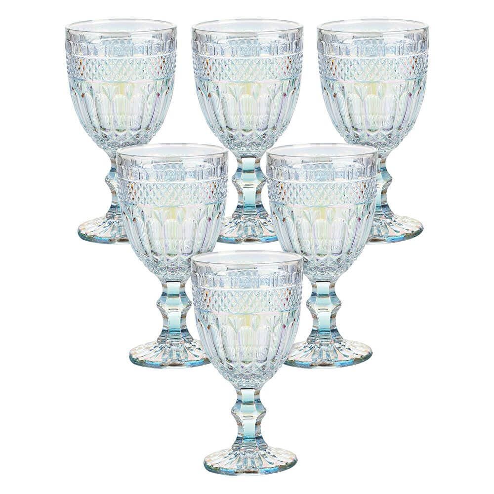 Jogo de Taças de Vidro Lumini Furta-cor 350ml 6 peças - Casambiente