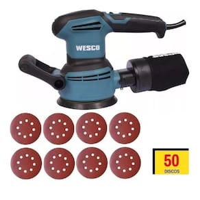 Lixadeira Roto Orbital 5 125Mm 400W Ws4265 Wesco + 50 Lixas