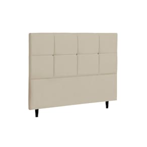 Cabeceira Casal Queen Jbe Paris 164cm Bege Cama Box 158cm