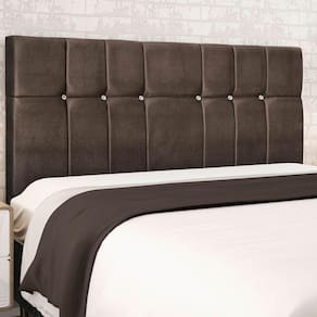 Cabeceira Casal Jbe Opala 144cm Bege Cama Box 138cm Marrom